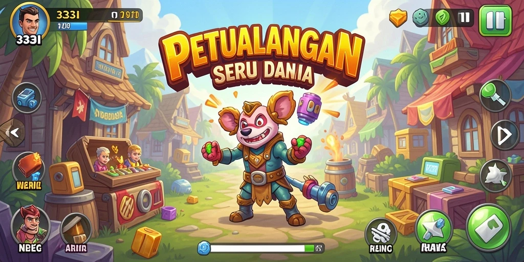 Gambaran gameplay seru dan menantang dari 333I.