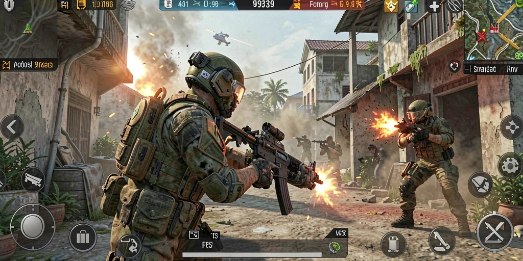 Tangkapan layar dari gameplay 9939 yang intens dan penuh aksi.