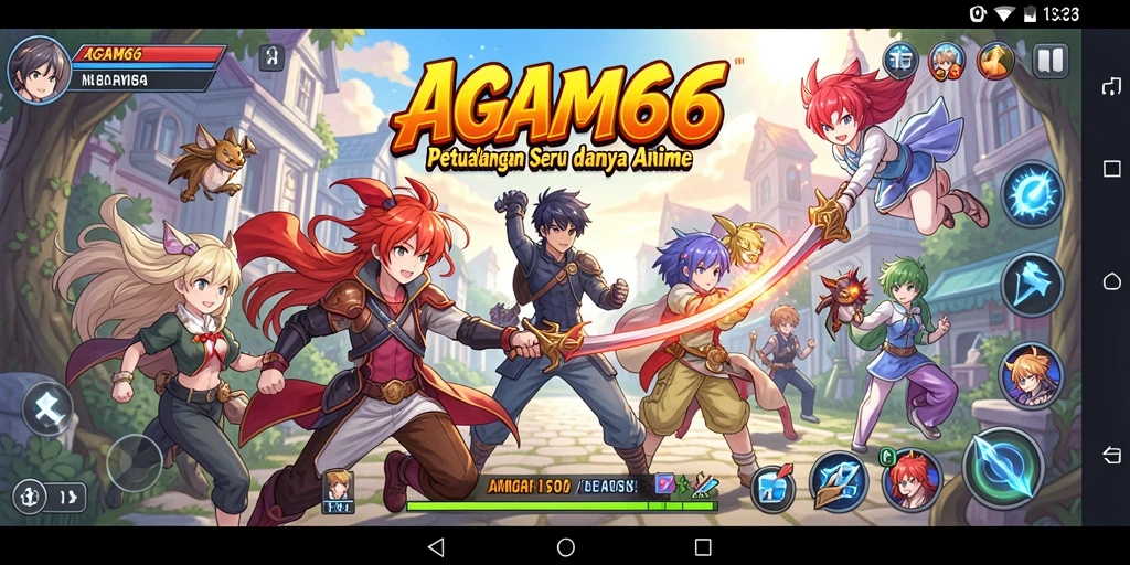 Tampilan menarik dari gameplay AGAM66 dengan karakter Anime yang ikonik.