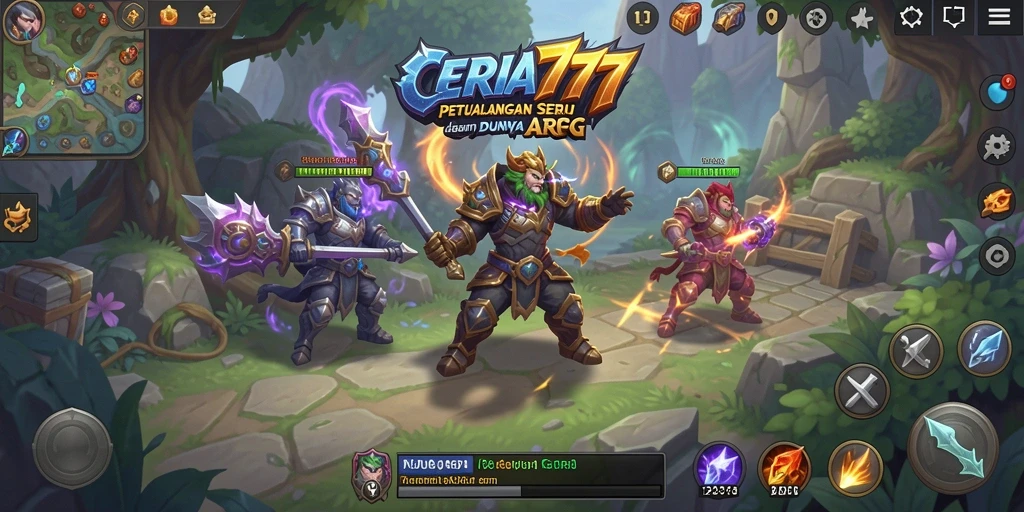 Tampilan gameplay menarik dari CERIA777 di dunia ARPG.