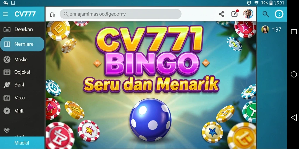 Tampilan screenshot permainan Bingo yang menarik dan seru di CV777.