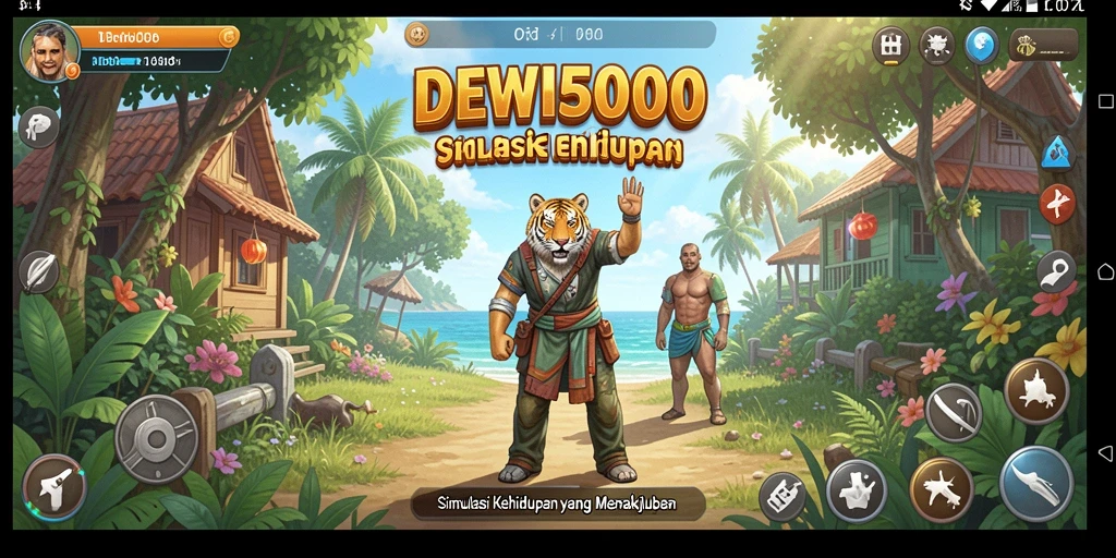 Tampilan menarik gameplay DEWI5000 yang memperlihatkan kreativitas pengguna.