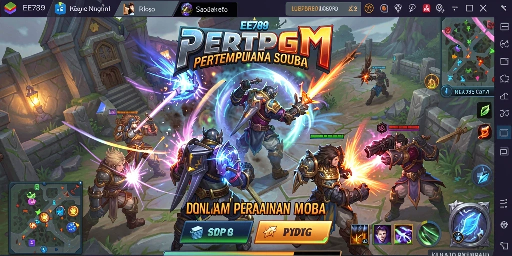 Tampilan gameplay menarik dan penuh aksi dalam EE789.