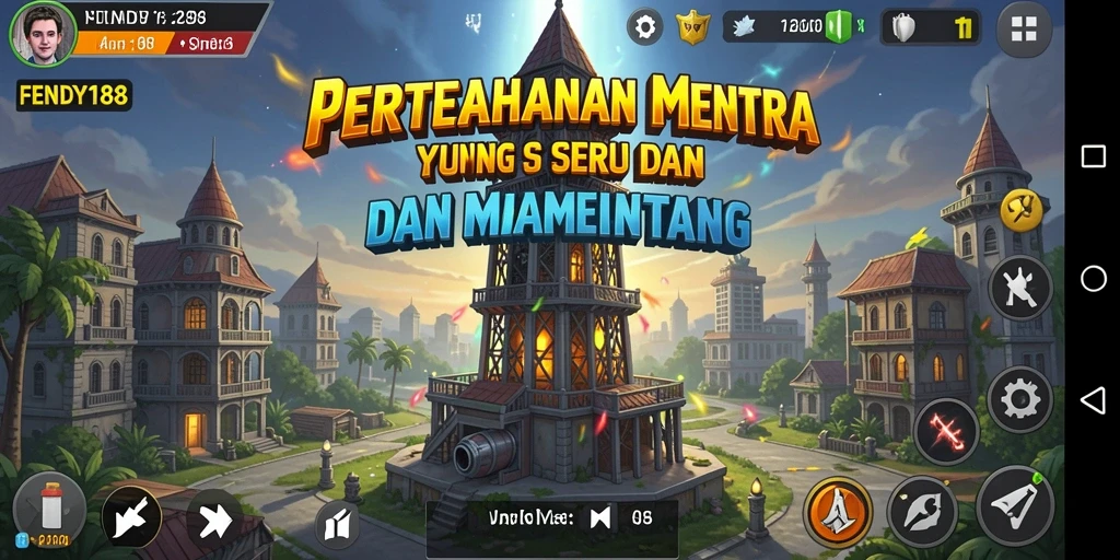 Gameplay menakjubkan dengan strategi pertahanan menara yang seru.