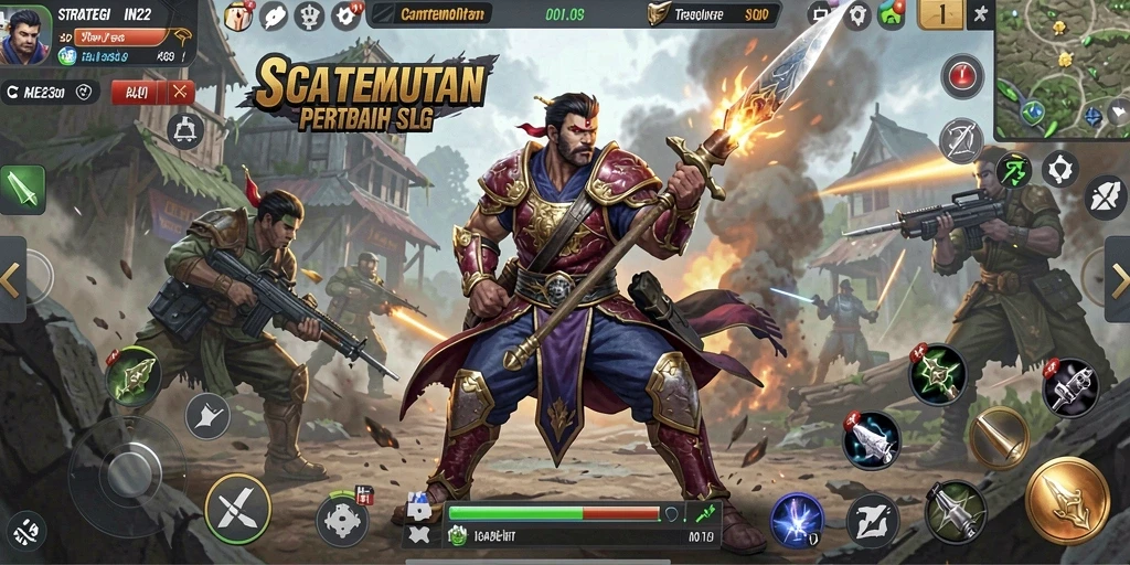 Tangkapan layar game IN22 menampilkan pertempuran taktis yang mendebarkan.