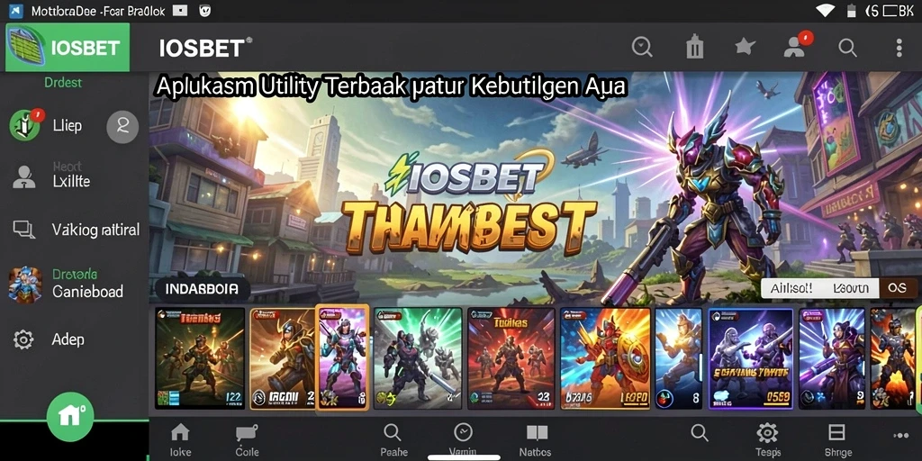 Tampilan antarmuka IOSBET yang sederhana dan fungsional.