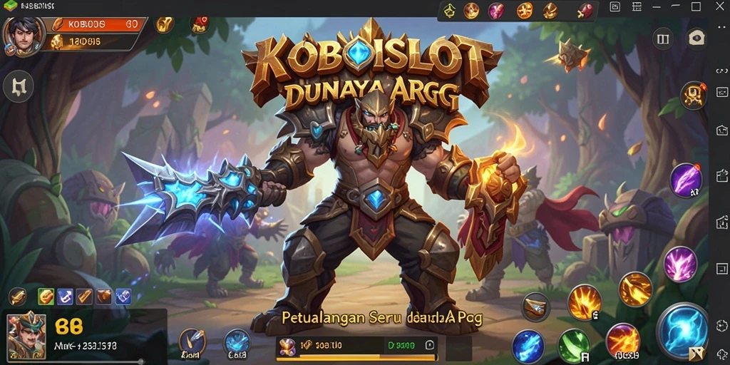 Screenshot gameplay KOBOISLOT dengan karakter beraksi dalam petualangan seru.