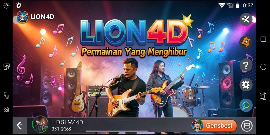Tampilan gameplay LION4D yang menarik dan interaktif.