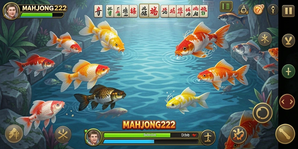 Tangkapan layar gameplay Tembak Ikan MAHJONG222 yang menegangkan.