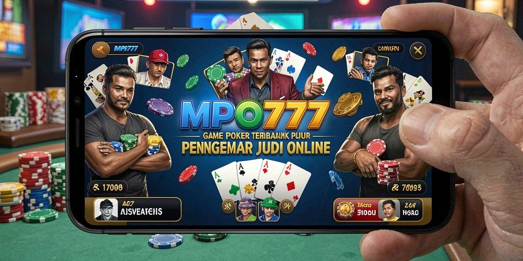 Screenshot MPO777 menunjukkan keseruan bermain poker dengan pemain lain.