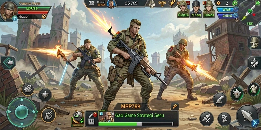 Screenshot tampilan gameplay strategis dari MVP789 yang menantang.