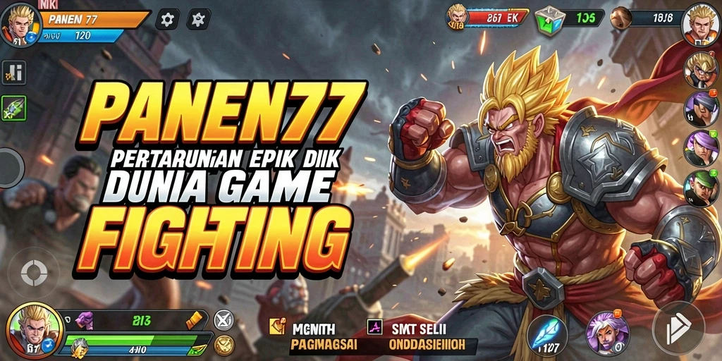 Tampilan gameplay PANEN77 yang mendebarkan dan penuh aksi pertarungan.