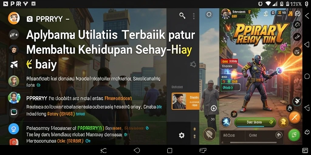 Tampilan antarmuka aplikasi PPRRYY yang sederhana dan fungsional.