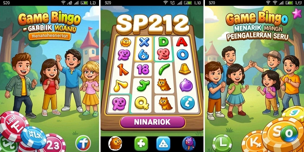 Tampilan gameplay SP212 yang menarik dengan elemen Bingo yang interaktif.