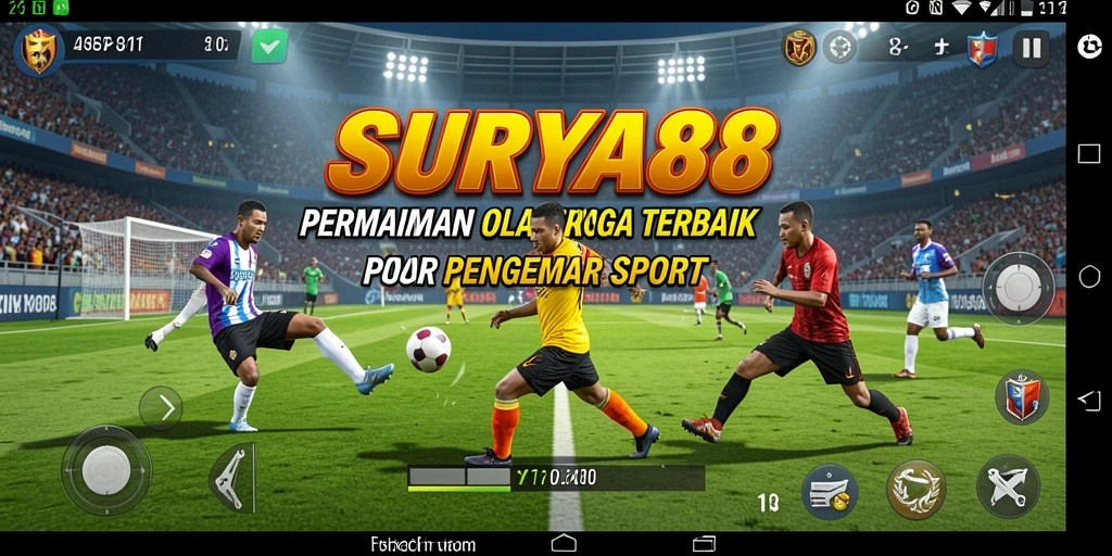 Tampilan gameplay seru di SURYA88 yang menggugah semangat olahraga.