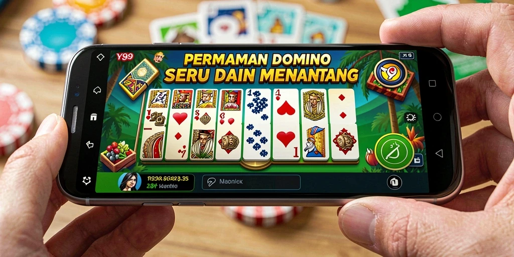 Tampilan menarik dari gameplay Y89 dengan aksi Domino seru.