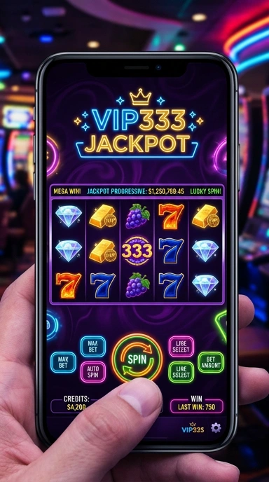 Tampilan antarmuka aplikasi vip333 yang intuitif.